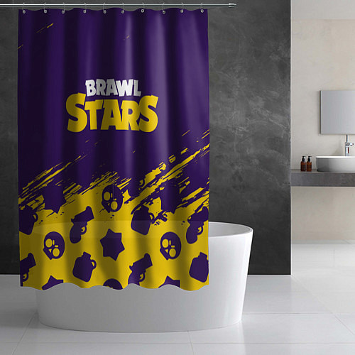 Шторка для ванной BRAWL STARS БРАВЛ СТАРС / 3D-принт – фото 2