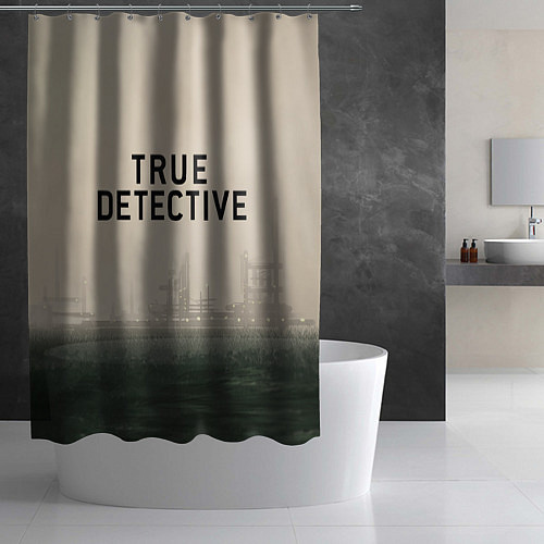 Шторка для ванной Настоящий детектив / 3D-принт – фото 2