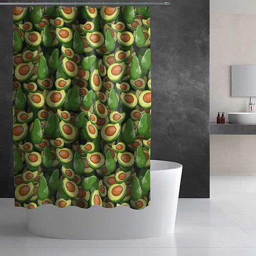 Шторка для ванной Avocado / 3D-принт – фото 2