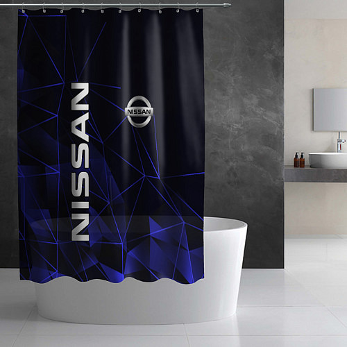 Шторка для ванной NISSAN / 3D-принт – фото 2