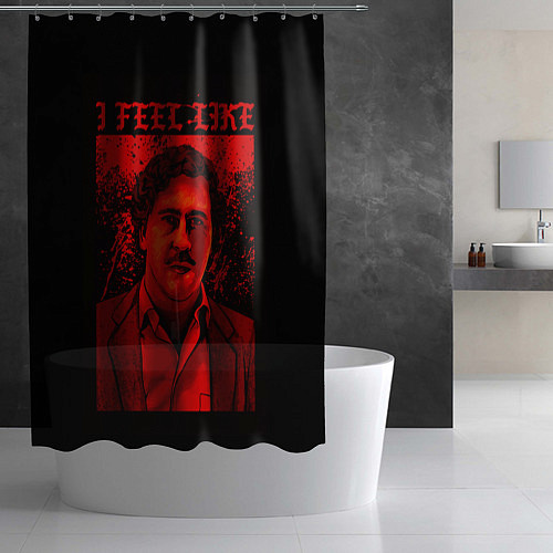 Шторка для ванной I feel Like Escobar / 3D-принт – фото 2