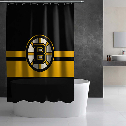 Шторка для ванной BOSTON BRUINS NHL / 3D-принт – фото 2