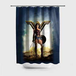 Шторка для душа Wonder Woman, цвет: 3D-принт