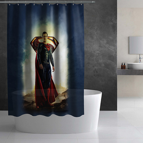 Шторка для ванной Superman / 3D-принт – фото 2