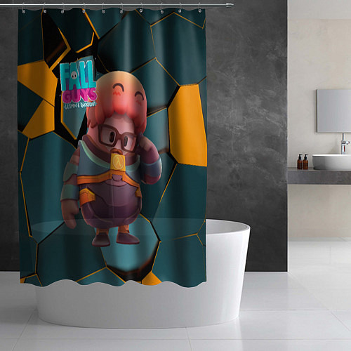 Шторка для ванной Fall Guys Gordon Freeman / 3D-принт – фото 2
