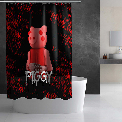 Шторка для ванной Roblox Piggy / 3D-принт – фото 2