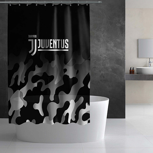 Шторка для ванной JUVENTUS ЮВЕНТУС / 3D-принт – фото 2