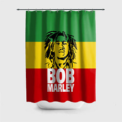 Шторка для душа Bob Marley, цвет: 3D-принт