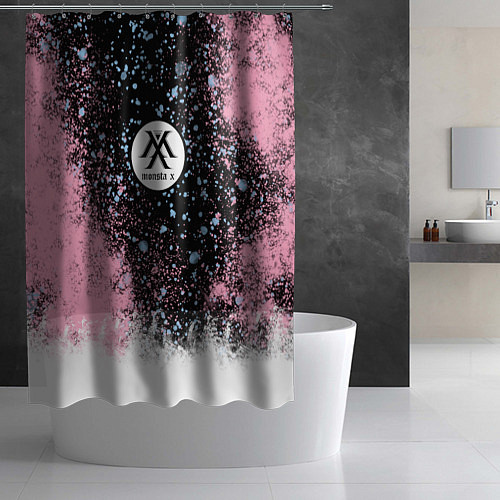 Шторка для ванной MONSTA X / 3D-принт – фото 2