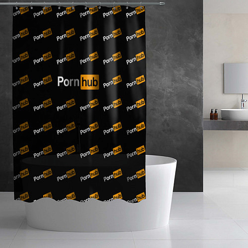 Шторка для ванной Porn Hub / 3D-принт – фото 2