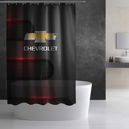 Шторка для ванной CHEVROLET / 3D-принт – фото 2