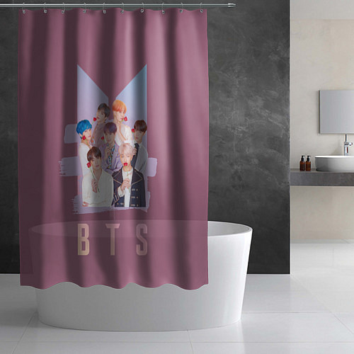 Шторка для ванной BTS / 3D-принт – фото 2