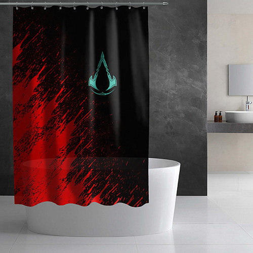 Шторка для ванной Assassins Creed Valhalla / 3D-принт – фото 2