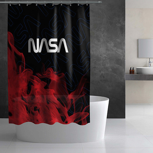 Шторка для ванной NASA НАСА / 3D-принт – фото 2