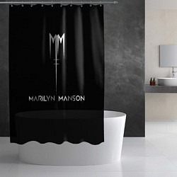 Шторка для душа Marilyn Manson, цвет: 3D-принт — фото 2