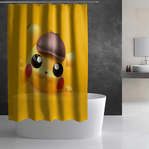 Шторка для ванной Pikachu Pika Pika / 3D-принт – фото 2