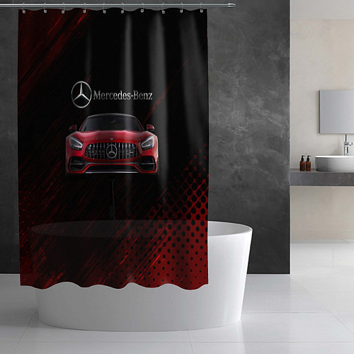 Шторка для ванной Mercedes Benz AMG / 3D-принт – фото 2