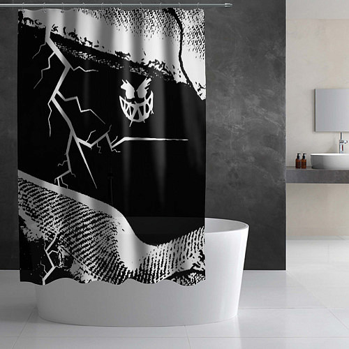 Шторка для ванной Pyrokinesis / 3D-принт – фото 2