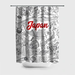 Шторка для душа Япония Z, цвет: 3D-принт
