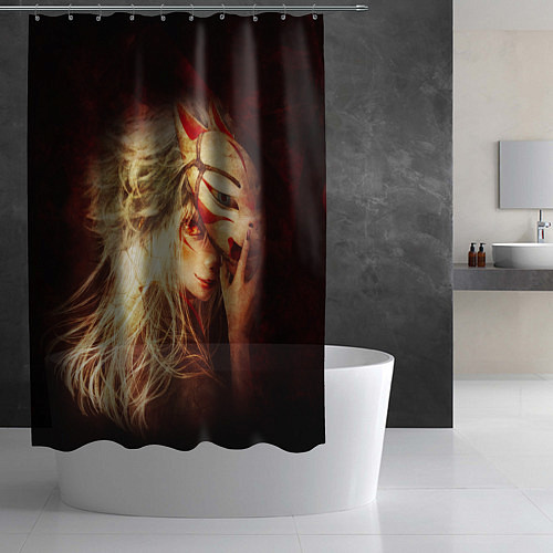 Шторка для ванной Кицуне / 3D-принт – фото 2