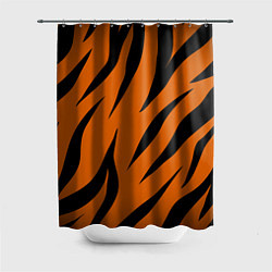 Шторка для душа Текстура тигра, цвет: 3D-принт