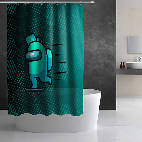 Шторка для ванной AMONG US / 3D-принт – фото 2