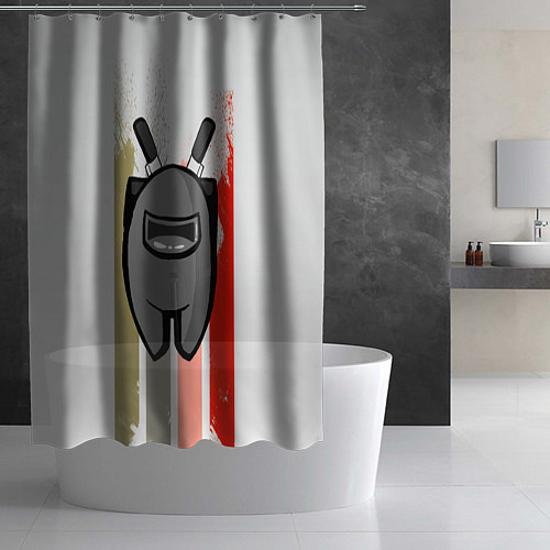 Шторка для ванной Among Us / 3D-принт – фото 2