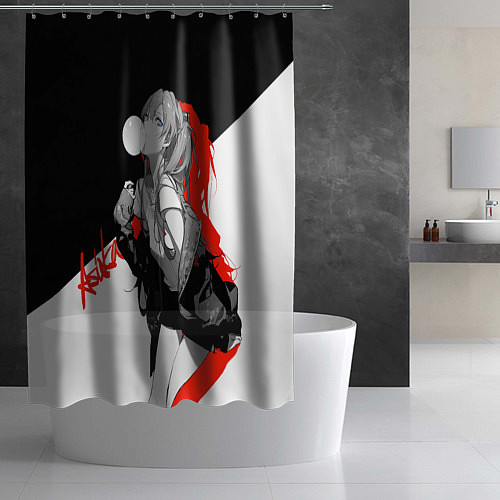 Шторка для ванной Asuka Langley Evangelion / 3D-принт – фото 2
