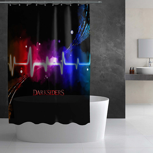 Шторка для ванной DARKSIDERS ДАРКСАЙДЕРС S / 3D-принт – фото 2