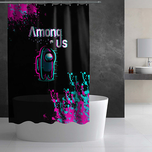 Шторка для ванной Among Us / 3D-принт – фото 2