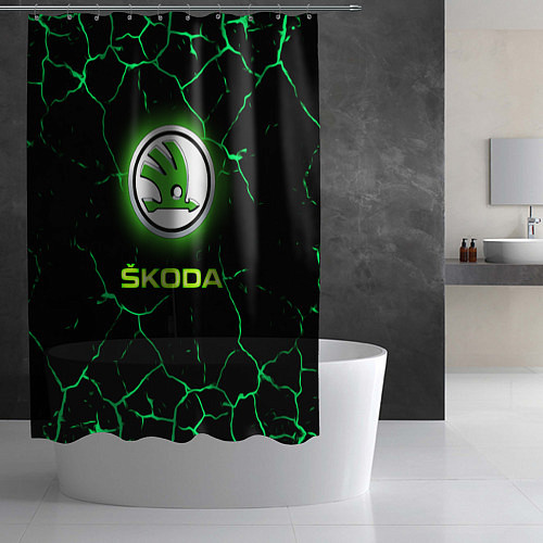 Шторка для ванной SKODA / 3D-принт – фото 2