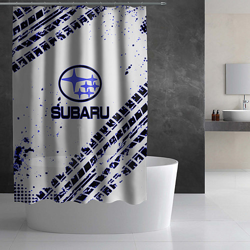 Шторка для ванной SUBARU / 3D-принт – фото 2