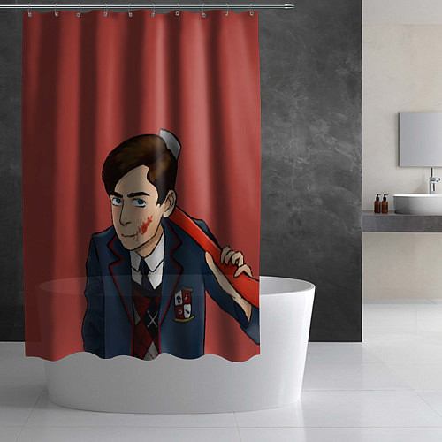 Шторка для ванной Академия Амбрелла / 3D-принт – фото 2