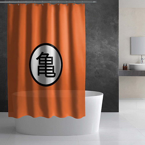 Шторка для ванной Сон Гоку знак / 3D-принт – фото 2