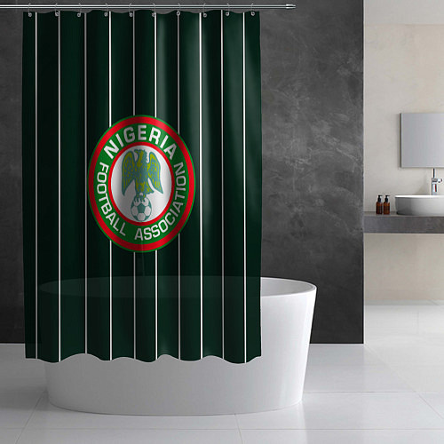 Шторка для ванной Сборная Нигерии / 3D-принт – фото 2