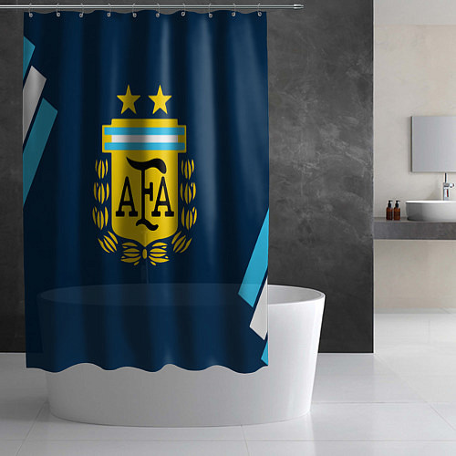 Шторка для ванной Сборная Аргентины / 3D-принт – фото 2