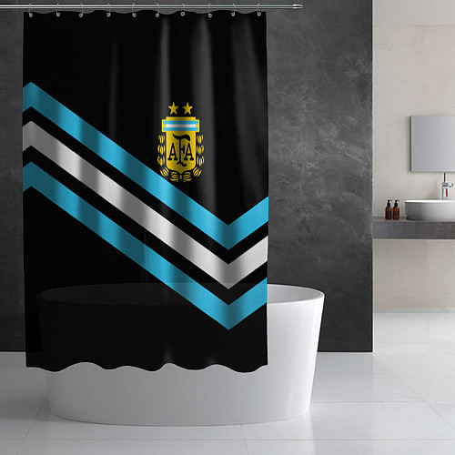 Шторка для ванной Сборная Аргентины / 3D-принт – фото 2