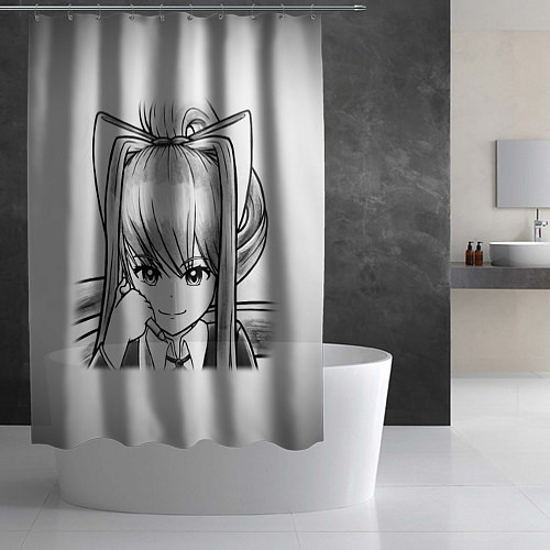 Шторка для ванной Doki Doki Literature Club / 3D-принт – фото 2