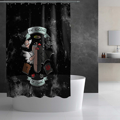 Шторка для ванной Sides of Isaac / 3D-принт – фото 2