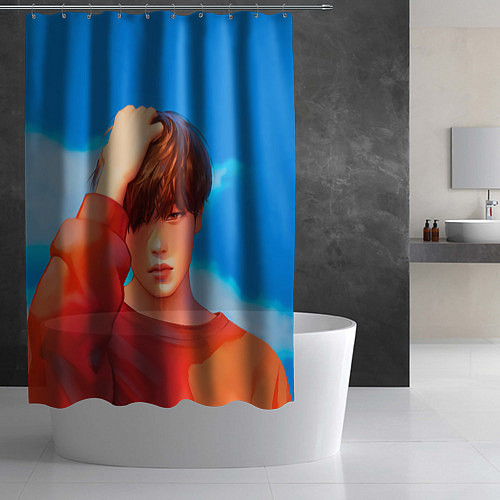 Шторка для ванной Park Jimin Art / 3D-принт – фото 2