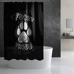 Шторка для душа Furry proud, цвет: 3D-принт — фото 2