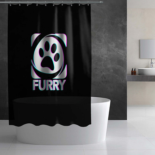 Шторка для ванной Furry / 3D-принт – фото 2