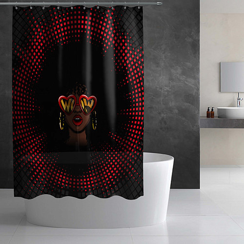Шторка для ванной Поп-дива / 3D-принт – фото 2