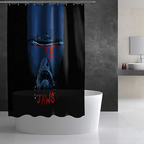 Шторка для ванной Jaws movie / 3D-принт – фото 2