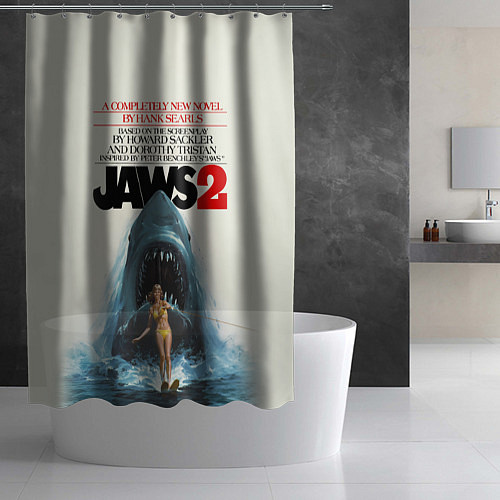 Шторка для ванной Jaws 2 / 3D-принт – фото 2