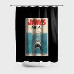 Шторка для душа Jaws Japan, цвет: 3D-принт