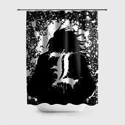 Шторка для душа Death Note брызги краски, цвет: 3D-принт