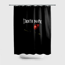 Шторка для душа Death Note яблоко и ручка, цвет: 3D-принт