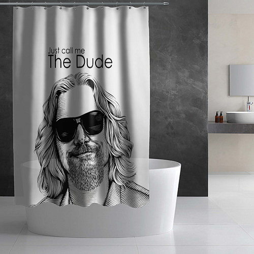 Шторка для ванной Just call me the Dude / 3D-принт – фото 2