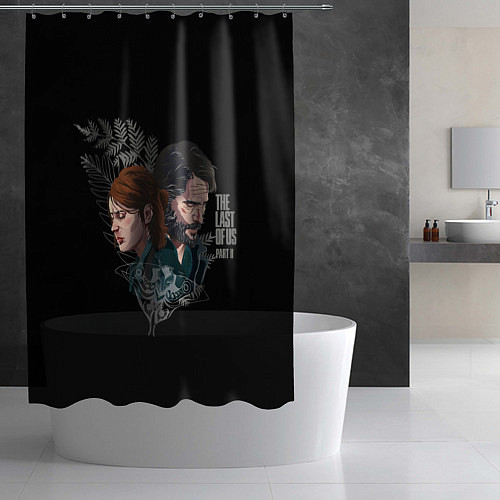 Шторка для ванной Вместе навсегда / 3D-принт – фото 2